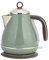 Bollitore elettrico da 1700 ml in acciaio inossidabile per la casa in stile vintage teiera caffettiera elettrica, spegnimento automatico e protezione contro l'ebollizione