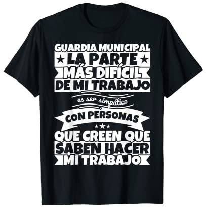 guardia municipal divertido la parte Camiseta