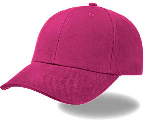Van Der Rich ® - Baseball Cap Adjustable 100% Baumwolle - Dammen-Herren (Fuchsia-F)