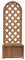My Garden Wooden Planter Trellis - Plants Raised Bed with Trellis Outdoor Garden Flower and Plant Box with Trellis Climbing Support Solid Indoor Patio Backyard Terrace Decor