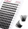FADLASH Individual Cluster Lashes Extensions 120Pcs 40D 0.07 D Curl 8-16mm Mixed Trays Eyelashes DIY Multiple Shapes Eyelash Customize Your Look at Home for Beginners