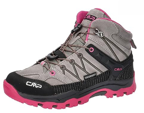 CMP Unisex Kinder Kids Rigel Mid Trekking Shoes Wp Traillaufschuh, Fuxia Mandel, 37 EU
