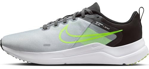 Nike Herren Downshifter 12 Laufschuh, Wolf Grey/White-Black-Volt, 44 EU