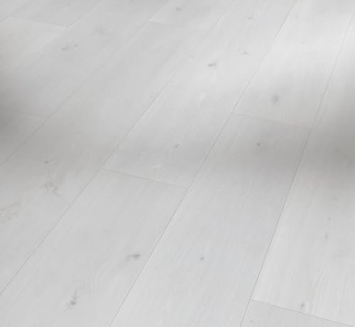 Parador Dekorboden Laminat Basic 400 Eiche Natural Mix kristallweiß Naturmattstruktur Landhausdiele 4-V-Fuge