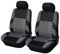 ISTOVO Auto Sitzbezüge Sets für J-eep Compass II 2017-2023, Tuch Sitz SchonbezüGe Rutschfes Bequem Innenraum Auto Styling ZubehöR,C/Grey