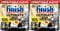 Finish Ultimate Plus Infinity Shine Dishwasher Tablets bulk | Scent : Lemon | Pack of 2 | 105 Tabs Each | Total 210 Dishwasher Tabs | For Unbeatable* Clean and Diamond Shine
