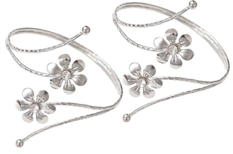 Cabilock 2St Vorhangring Curtain Clips vorhangklammern Vorhangbefestigung Vorhang Befestigung deko vorhangstange die Blumen schmücken Feste Schnalle Vorhangband Vorhangschnalle Legierung