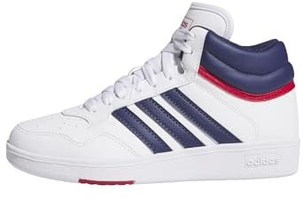adidas Hoops 4.0 MID Shoes Schuhe, FTWR White/Dark Blue/Team Victory red, 36 2/3 EU