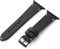 MANUFAKTURWERK Armband ST. Pauli | kompatibel mit Apple Watch 1-9, SE | Leder | für Damen und Herren | Sport | Schwarz, Größe:M (Standard). 38 mm / 40 mm / 41 mm, Farbe:Space Schwarz Edelstahl
