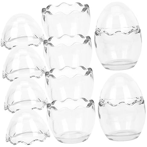 ABOOFAN 6 Stück Eierschalen Kerzenhalter Tisch Kerzenhalter Glas Kunsthandwerk er Glas Teelicht er Heim er Desktop er er