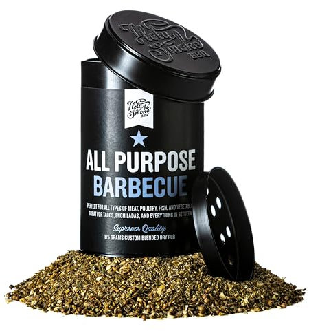 Supreme All Purpose Barbecue Dry Rub Handmade Spicy Seasoning BBQ Meat Brisket Lamb Steak Taco Fajita Seasoning Rub for Cooking and Grilling Premium Spices with No Msg and Low Sugar 6oz