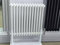 Horizontal Double Column Traditional Cast Iron Style Radiator White Central Heating Designer 600 x 605mm