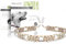 EM Keramik Hunde-Halsband, Paracord 550 Halsband mit Zier-Perlen und EM Tubes, EM Pipes, Größe S 33-42 cm Camouflage