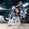 Papier Peint Panoramique Sombre, 3D Peinte Pilote De Moto Sportive Intissé Murale, 350 x 256 cm (W x H) Photo Murale pour Salon Chambre d'enfants restaurant Décoration Murale