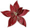 GL-Turelifes Flores de Navidad grandes con purpurina de 10.2 pulgadas, 6 piezas de flores artificiales de Pascua de terciopelo para árbol de Navidad, adornos florales plegables para decoraciones de
