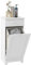 HOMCOM Bathroom Laundry Cabinet, Bathroom Cabinet with Laundry Basket and Drawer, 40 x 40 x 90.5cm, White