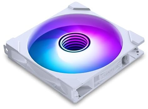 PHANTEKS M25 Gen2 PC Fan 140mm RGB – Gaming PC Fan White | PWM Fan - up to 1,800 RPM - Modular System - High Airflow - Low Vibration - Quiet