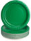 PARTY GO 50 platos de papel de 9 pulgadas para cena y postre, platos desechables para fiestas, para graduación, vacaciones, bodas, fiestas de cumpleaños, baby shower, decoraciones color verde