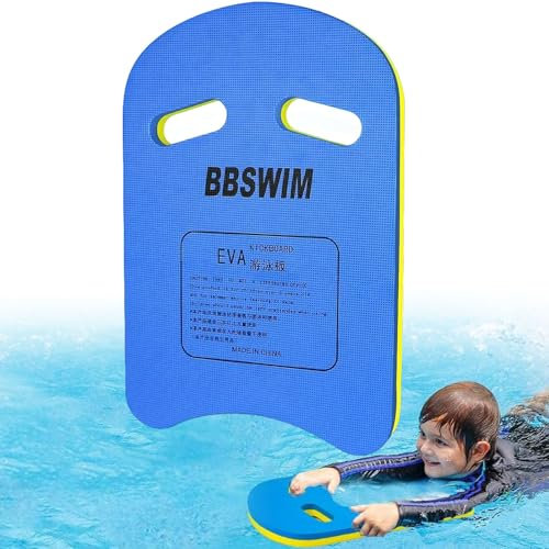 Schwimmbrett Kinder, Schwimmhilfe Kinder, Schwimmbrett Kickboard für Kinder und Erwachsene mit Griffen, Trainingsausrüstung PE Schaumstoff Schwimm Board für Schwimmübungen & Training