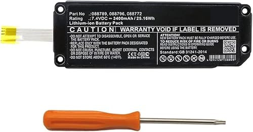 7.4V 3400 mAh 088772 Laptop Battery Compatible for Bose Soundlink Mini 2, 088772, 088789, 088796.