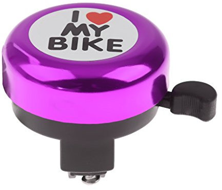 Fahrradklingel für Erwachsene, Kinder, Damen, Jungen, Mädchen, Violett