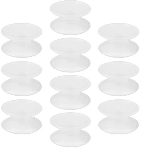 ZLXCAOB 10 pièces Ventouses Double Face en Silicone pour Aquarium en Verre