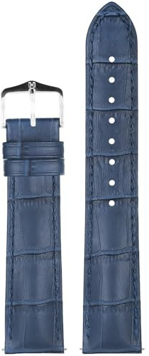 Hirsch Uhren-Armband Duke L 20 mm Leder Blau 01028080-2-20