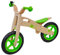 Siva 90100 - Kinder Laufrad Holz Woody Bubble Bike, grün