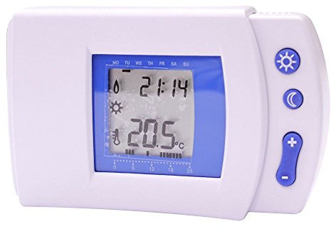 Eurobric 2000 Termostato programable para regular la calefacción de tu hogar - Pantalla digital ligera y de fácil instalación - 230 Voltios - Modelo HP-510