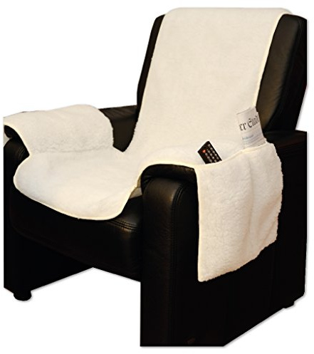 Bestlivings Sesselschoner Überwurf Lammflor Polsterschutz, Auswahl: Farbe - beige, Größe - 147cm x 147cm