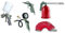 SCHNEIDER 5-teiliges Werkzeug-Set DL-WZ-Set mit Reifenfüllmessgerät, Ausblaspistole, 4m Spiralschlauch, Farbspritzpistole und Sprühpistole