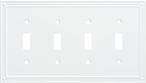 Franklin Brass - Tapa de interruptor doble, cubierta de placa de pared, estilo clásico