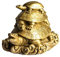 Messing-Sammelfiguren der drei Generation, handgefertigte Statue zieht Reichtum an.