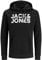 JACK & JONES Herren Hoodie Kapuzensweatshirt JJ Ecorp Logo Sweat Hood, Farbe:Schwarz, Artikel:- Black, Größe:S