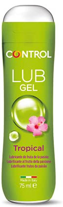 Control Lub Gel Tropical Gel Lubrificante A Base D'Acqua All'Aroma Frutti Tropicali - 100% Made in Italy - 75 Ml