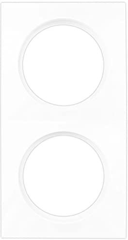 REV Radius, 2-fach Rahmen Steckdose, Rahmen Lichtschalter etc., weiss