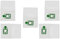 FIND A SPARE Vacuum Cleaner Microfibre Poly Dust Bags for Henry Numatic Hetty Basil James (Pack of 5)