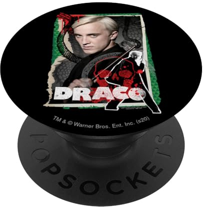 PopSocket : PopGrip Harry Potter Draco Malfoy Photo Collage PopSockets Ausziehbarer Sockel und Griff für Handys/Tablets mit Tauschbarem Top