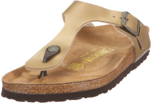 BIRKENSTOCK Gizeh SFB - Infradito da donna, colore: oro, gold, 39 EU