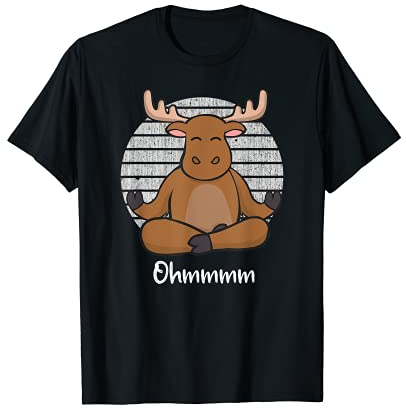 Meditation Elch - Yoga Elch T-Shirt