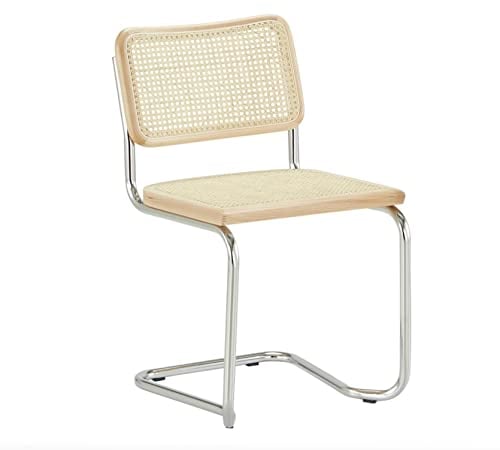 Freischwinger Schwingstuhl Kaden - 2er Set - Naturgeflecht
