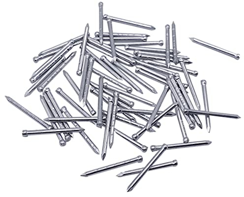 (Pack of 50 pcs) Small Head 1.5 x 20 mm Finishing Nails, Zinc Plated Steel Nails, Nails for Woodworking (50, 1.5 x 20 mm)