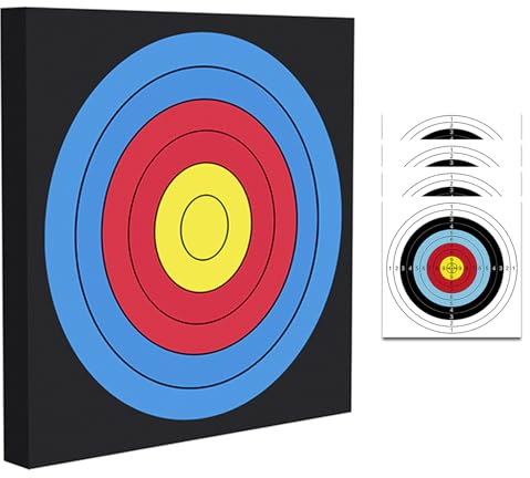 FENJANER Archery Target for Backyard Youth EVA Arrow Target Square Moving Foam Targets for Outdoor Shooting Practice Training Compound Bow and Recurve Bow