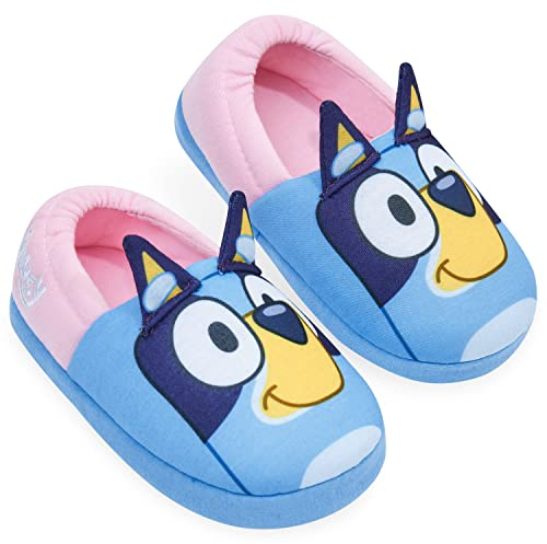 BlueY Pantofole Bambina Invernali da Casa Pantofole Bimba Chiuse Antiscivolo da Interno Ciabatte Peluche 23-32 (Blu/Rosa, 27)