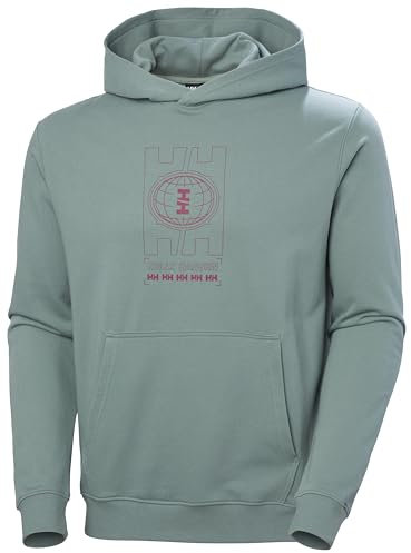 Helly Hansen Core Graphic Sweat à Capuche Shirt, 489 Cactus, Large Homme