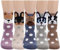 AGRIMONY Hundesocken für Frauen Mädchen Damen Freundin - Lustige Geburtstagsgeschenke Baumwolle Bunte Mit Motiv Socken - Muttertagsgeschenk Ostern Geschenke für Hundeliebhaber Weihnachtsgeschenke
