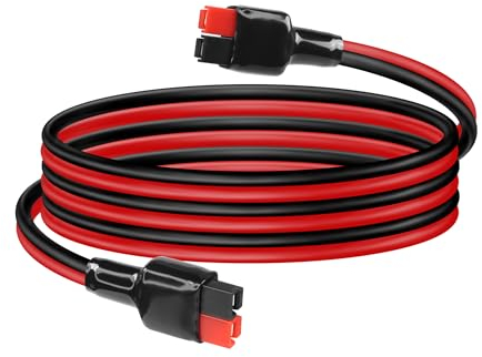 14AWG Solar Verlängerungskabel YACSEJAO 4.9FT 45A Batterie Adapter Kabel Stecker Adapter für Solargenerator Tragbare Power Station