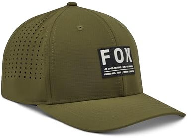 Fox Racing Men's Non Stop Tech Flexfit Hat, Olive Green, S-M