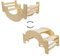 509 Crew Rock N Grow, Montessori Wooden Rocker Teeter Totter convertit en table et chaises pour enfants, pour 2 enfants, Plywood, couleur naturelle