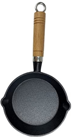 MAGICLULU Kleiner Bratpfanne Eisen Antihaft Für Camping Outdoor Kochen Pfannkuchen Omelett 16cm